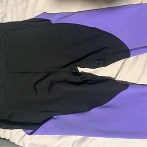 POP Fit Black and Purple Leggings